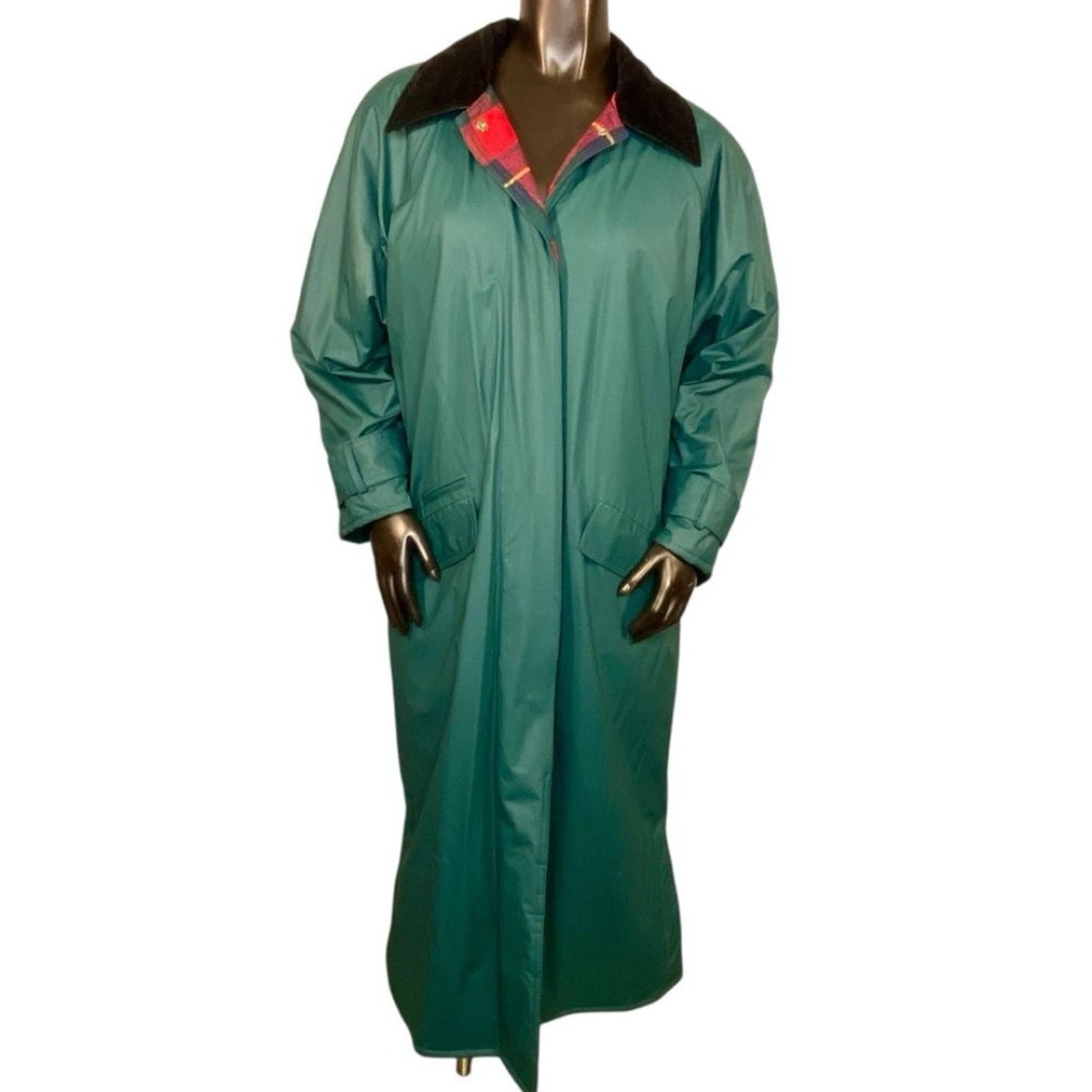 Vintage Misty Harbor Rain Jacket Trench Coat Fully Lined Womens Size Large