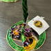 Luxury Flowers Enamel Handcraft Artisan Painted Wine Glass set.