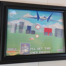 Star Fox Pin-up # 1 FRAMED Fox in Arwing w/ Slippy Super NES SNES FX Chip 1993