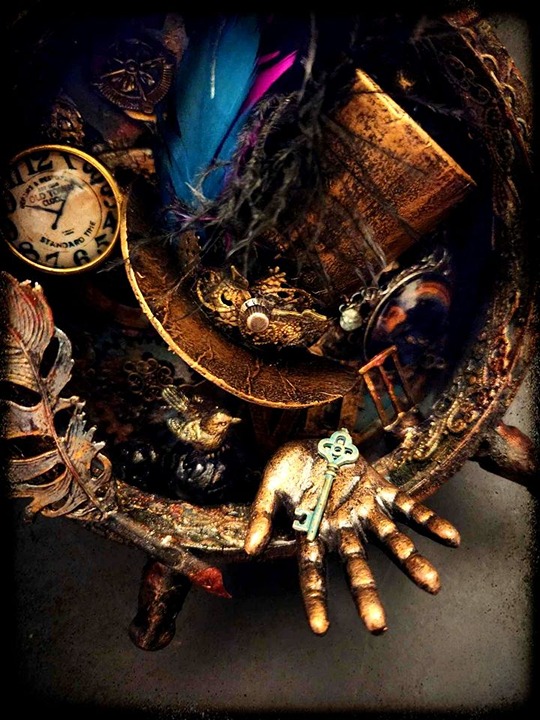 Hat Trick Time, a BRONZEDcurlz™ original Steampunk art piece