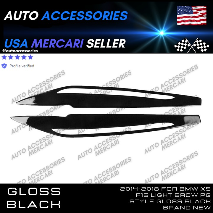 2014-2018 For BMW X5 F15 Light Brow PG Style Gloss Black Brand New