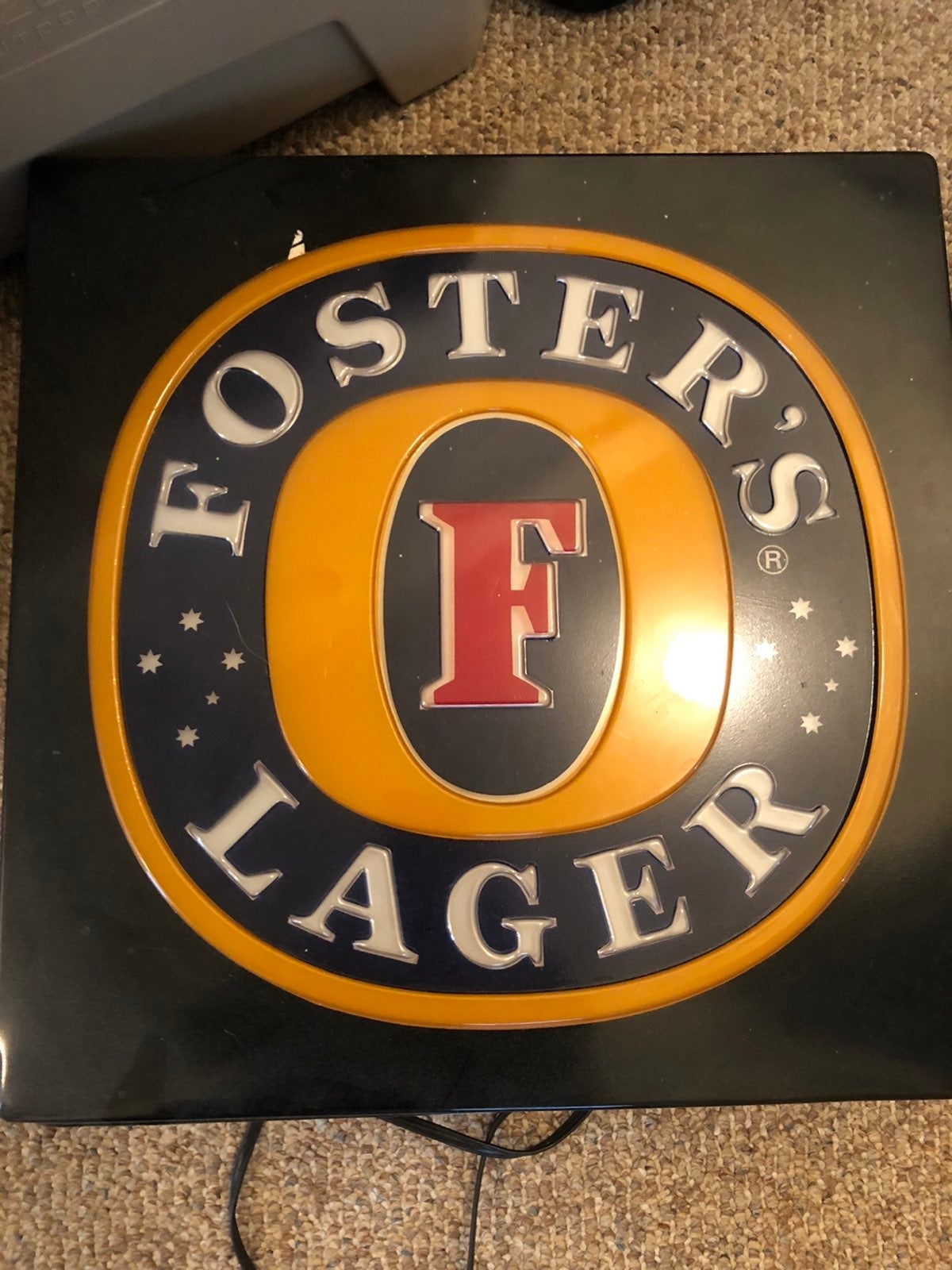 Vintage Foster's Lager Lighted Sign