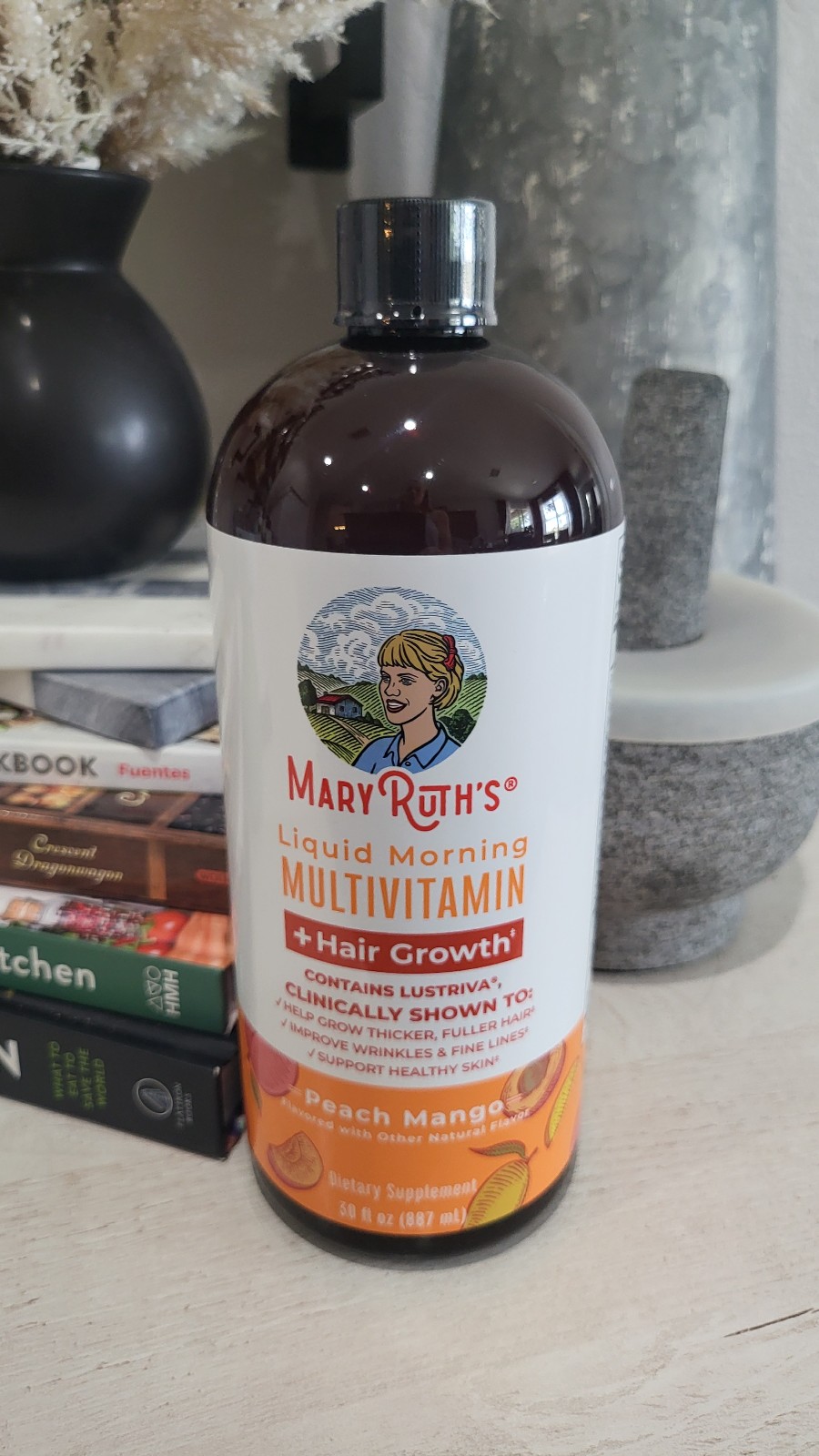 Liquid morning 30 oz peach mango NEW