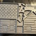 Double-sided cast iron Gingerbread house mold (1983 John Wright Co)