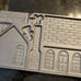 Double-sided cast iron Gingerbread house mold (1983 John Wright Co)