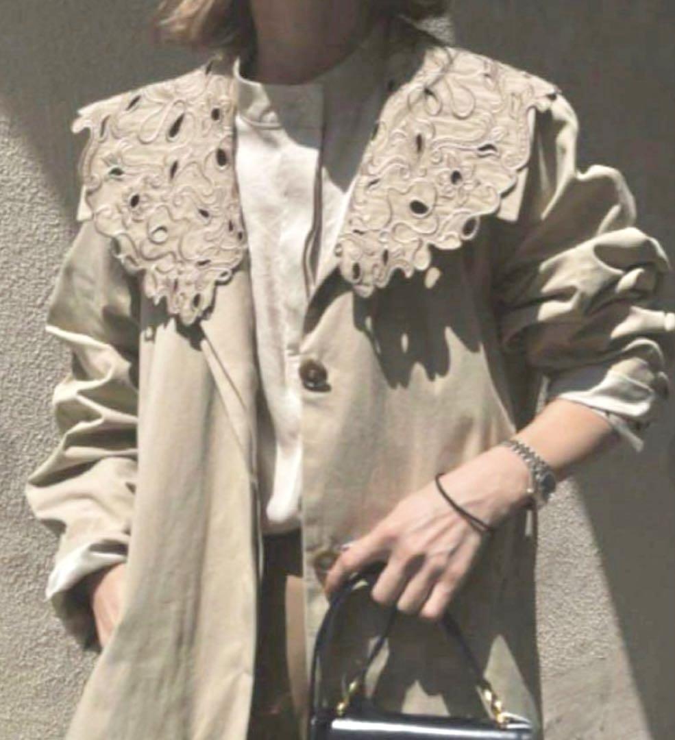 入荷nowオンラインストア VINTAGE】 Ameri EMBROIDERY COAT COLLAR ジャケット・アウター