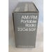 NOS Soundesign Radio Portable AM FM Battery Gray 2204 SGY Prop Vintage Retro NIB