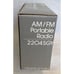 NOS Soundesign Radio Portable AM FM Battery Gray 2204 SGY Prop Vintage Retro NIB