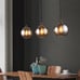 Bepuzz Plug in Glass Pendant Light Mid Century Ceiling Pendant Light Fixtures Gl