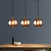 Bepuzz Plug in Glass Pendant Light Mid Century Ceiling Pendant Light Fixtures Gl