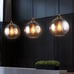 Bepuzz Plug in Glass Pendant Light Mid Century Ceiling Pendant Light Fixtures Gl
