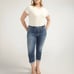 New with tags Silver Jeans Co. Plus size 24W Elyse Comfort Fit Mid rise Capri Ma