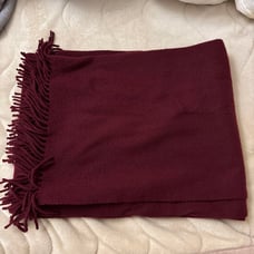 Acne Wool Scarf Burgundy