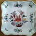 VTG Richard Ginori Italy Trinket Tray Plate Floral Swan Butterfly 6” X 5”