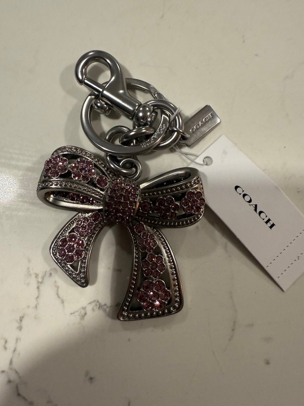 Coach BOW keychain / free shipping