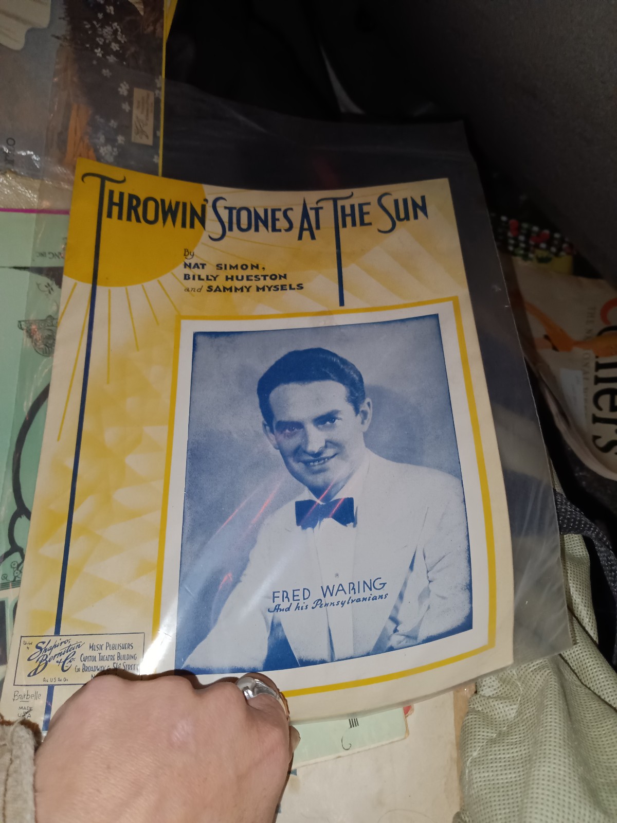 Vintage sheet music