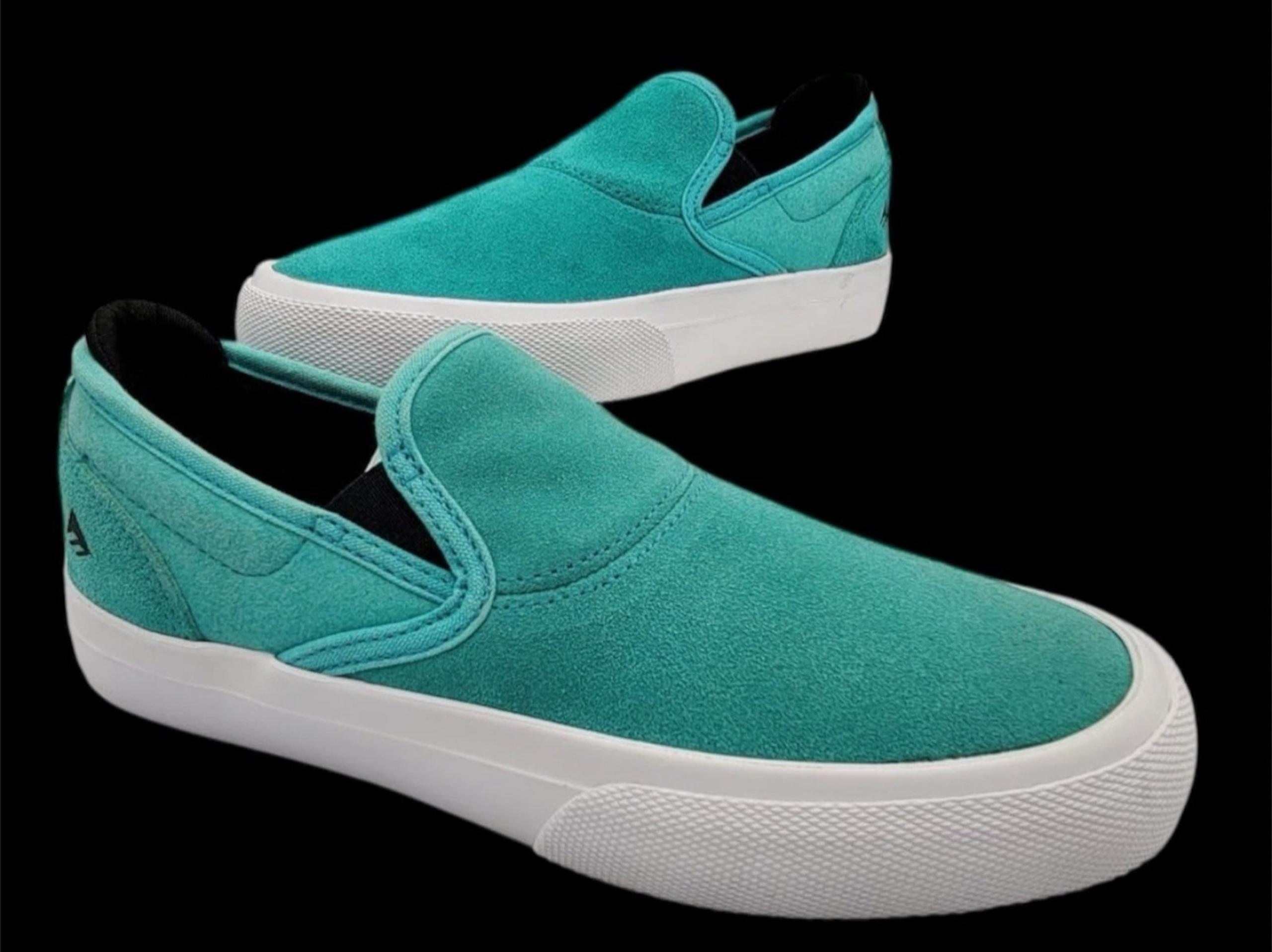 Emerica Wino G6 Slip-On AQUA Youth Size 3 M Usa