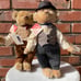 Coppertown Bears Mohair collectable Laurel and Hardy bears