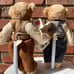 Coppertown Bears Mohair collectable Laurel and Hardy bears