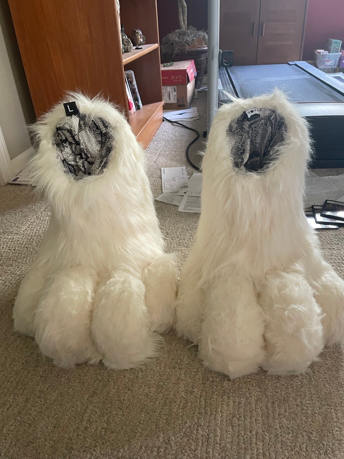 White Fursuit feet