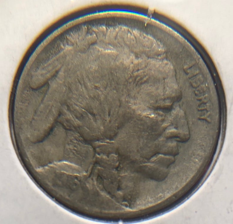 1916 2 Feather Buffalo Nickel