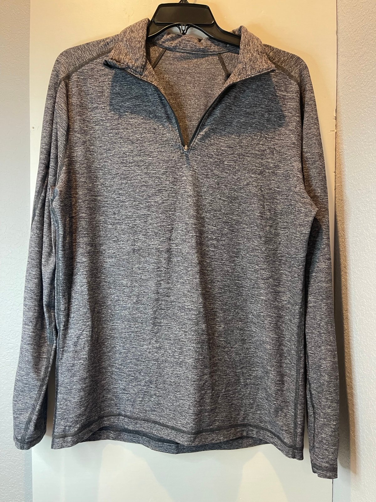 Lululemon Men’s Drysense Long Sleeve 1/2 Zip Metal Grey Size Medium