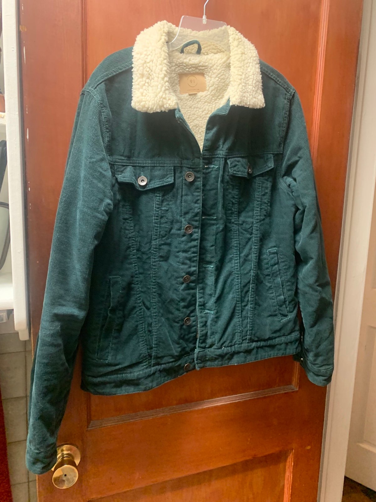 Cotton On Sherpa Lined Corduroy Trucker Jacket