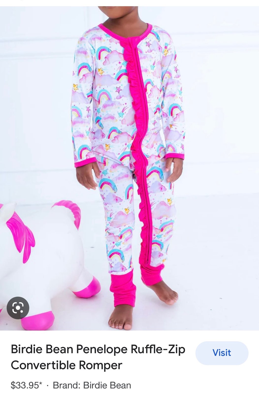 Birdie bean Penelope convertible romper