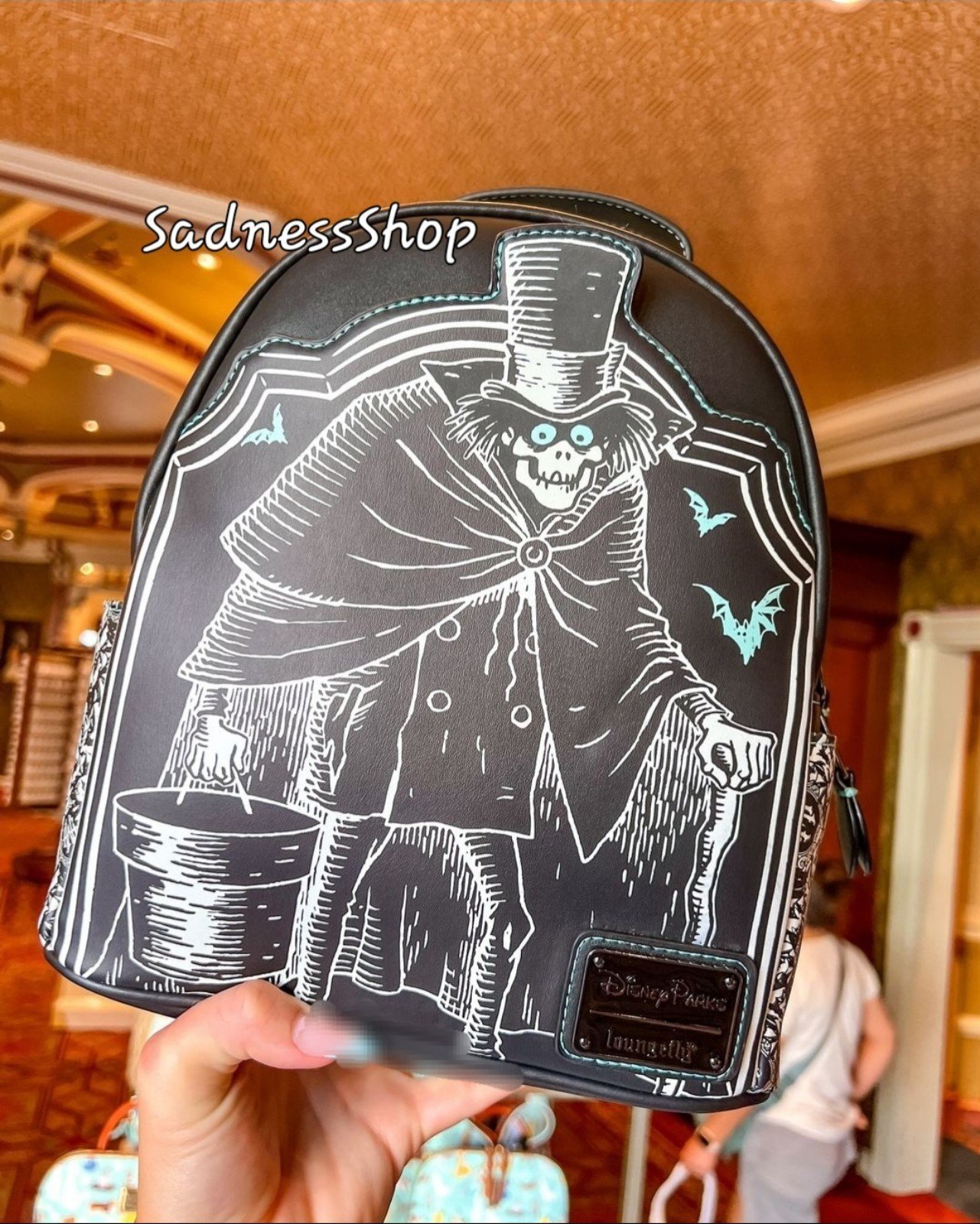 NEW The Hounted Mansion Loungefly Mini Backpack Glow In The Dark