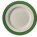 Set Of 4 Martha Stewart Collection Macy’s Hudson Green Dinner Plates 11.5 EUC