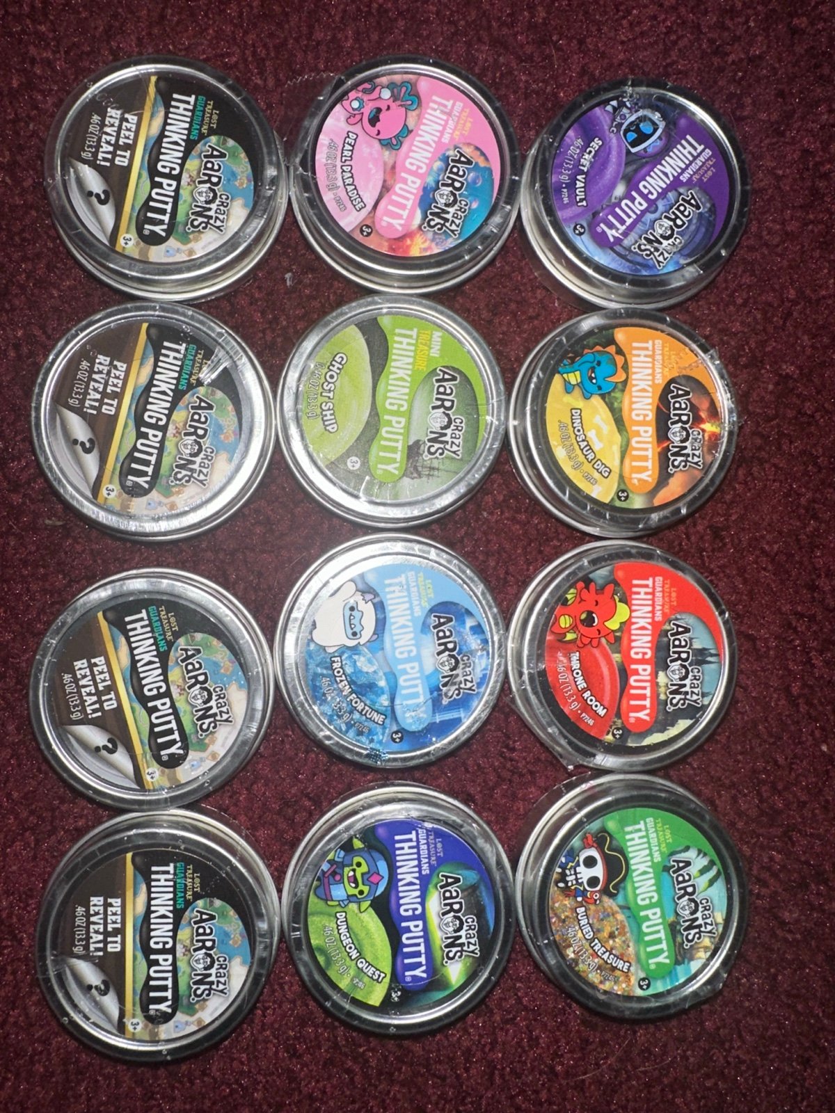 12 new sealed crazy Aaron’s thinking putty bundle