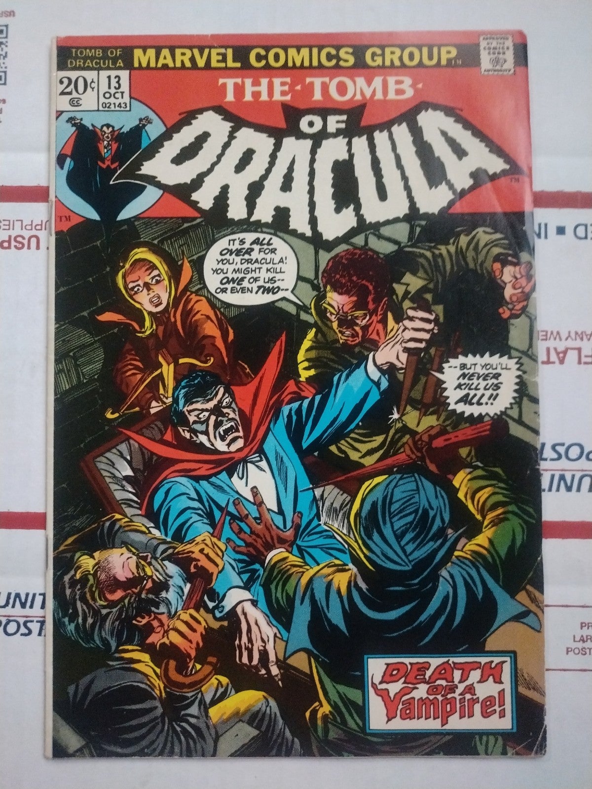 Tomb of Dracula #13 FN 1st Cameo of Deacon Frost, 3rd & Origin Blade 1973