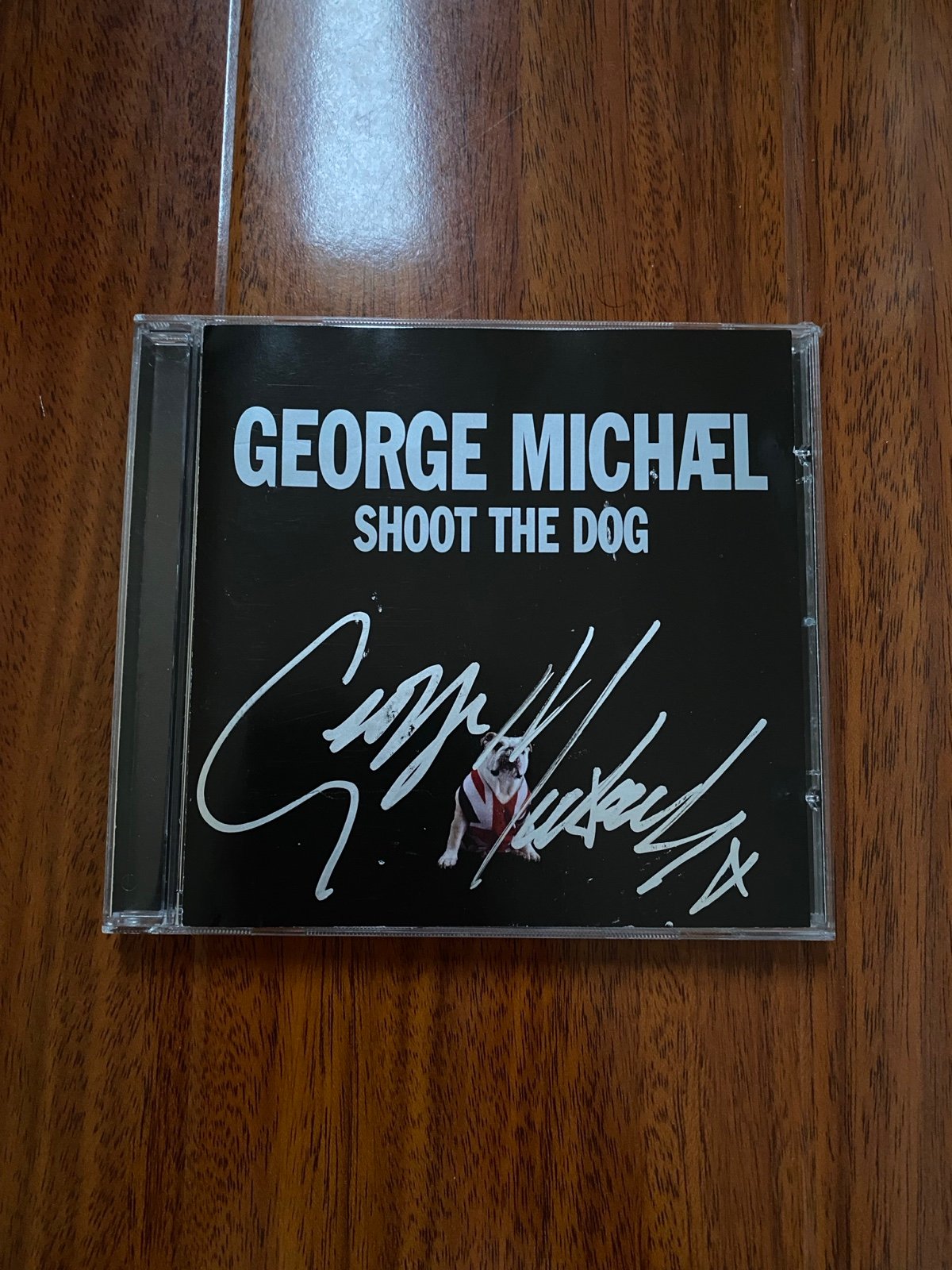 George Michael Shoot the Dog CD Signed Autograph