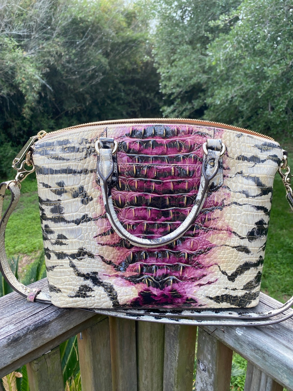 Brahmin starlet ombré melbourne w/matching wallet