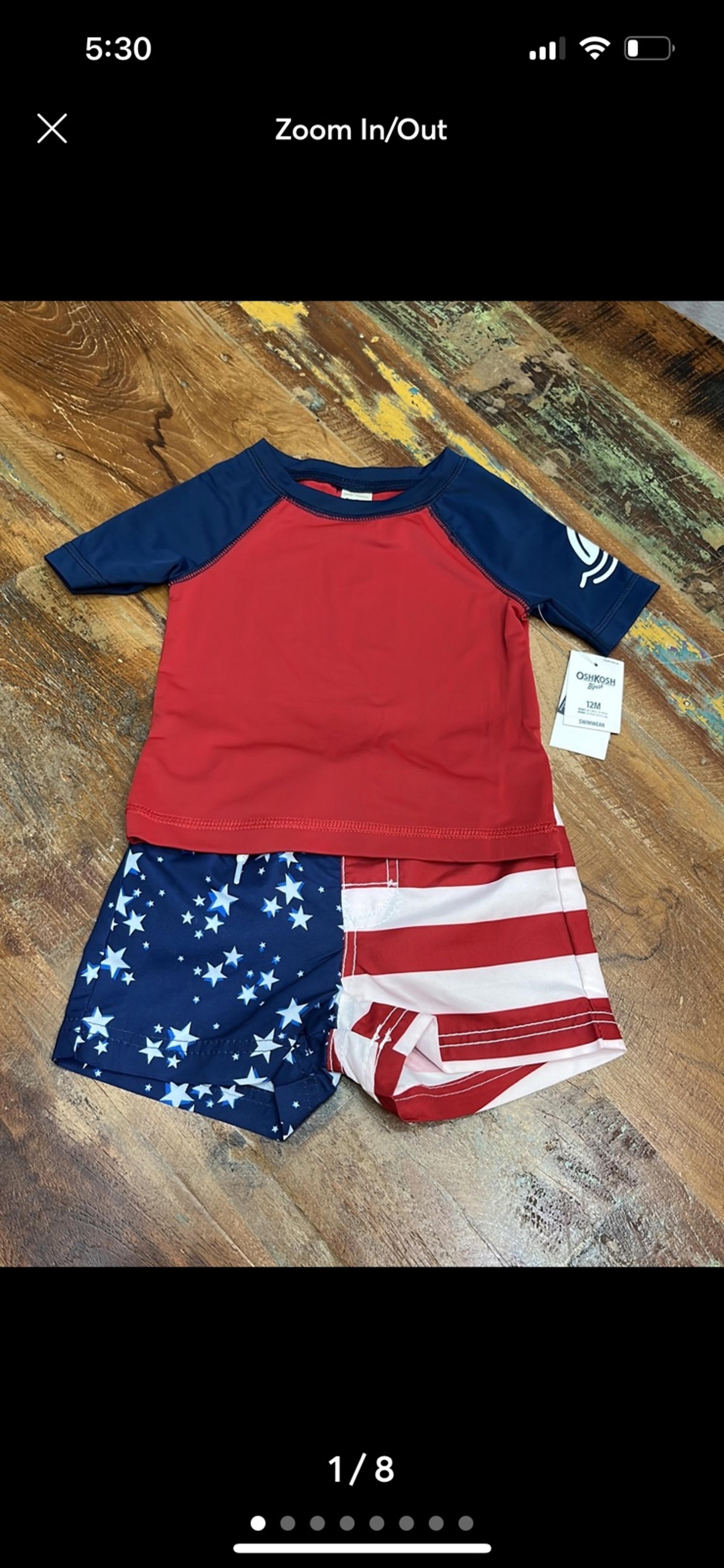 NWT Boys Osh Kosh 2 Piece Swim
