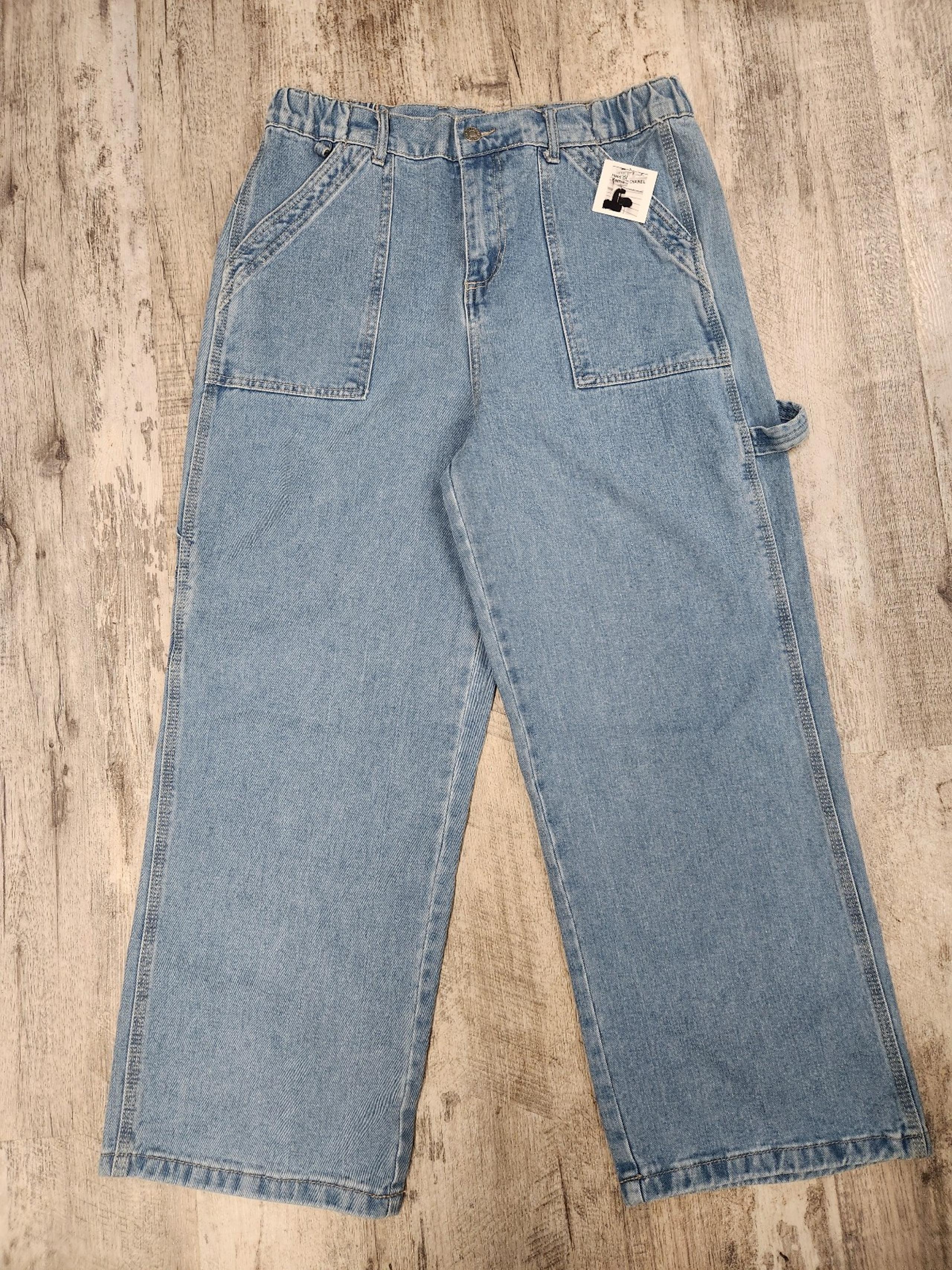 Cropped Widelegged Carprenter Jeans Size Large - FOREVER 21