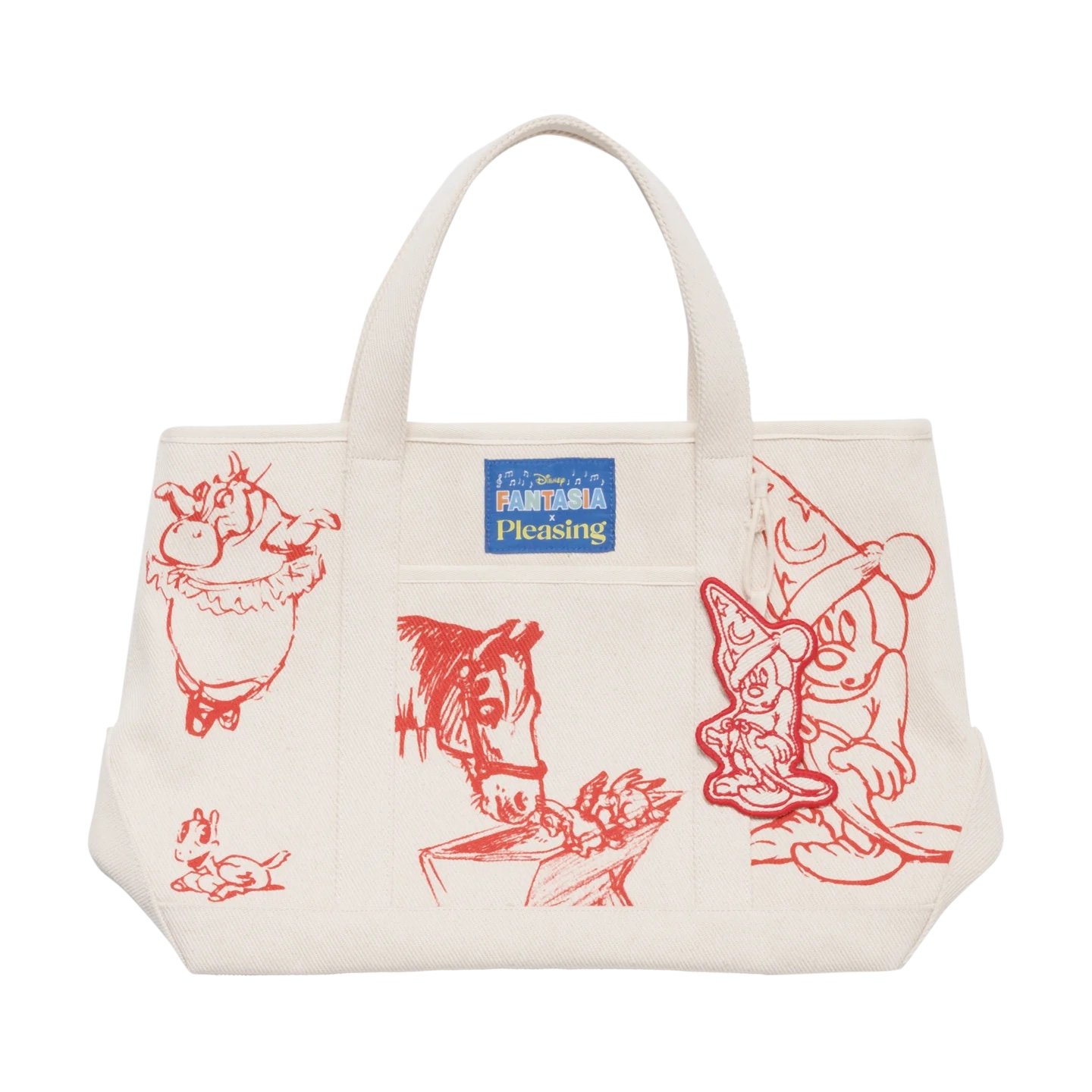 Disney’s **Fantasia x Pleasing L’Apprenti Sorcier Tote in Red