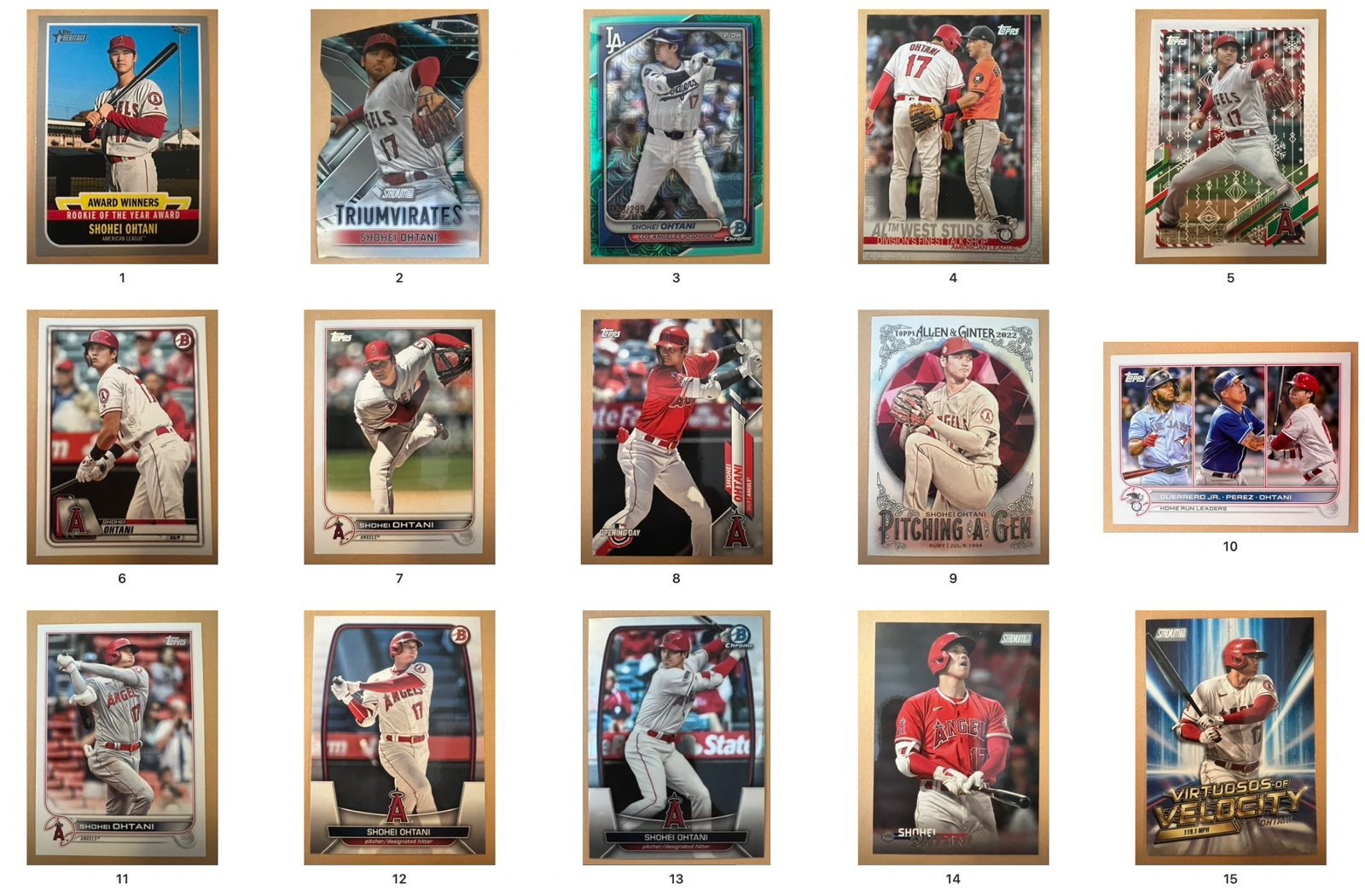 Shohei Ohtani 60 Card Set w/ROTY Winner, #'d Card, Super Box Pin!