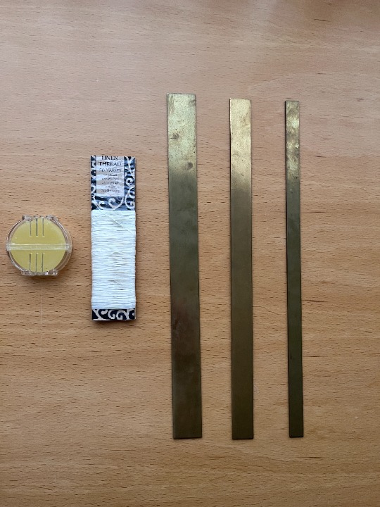 Book Binding Bars, Thread & Beeswax Disc