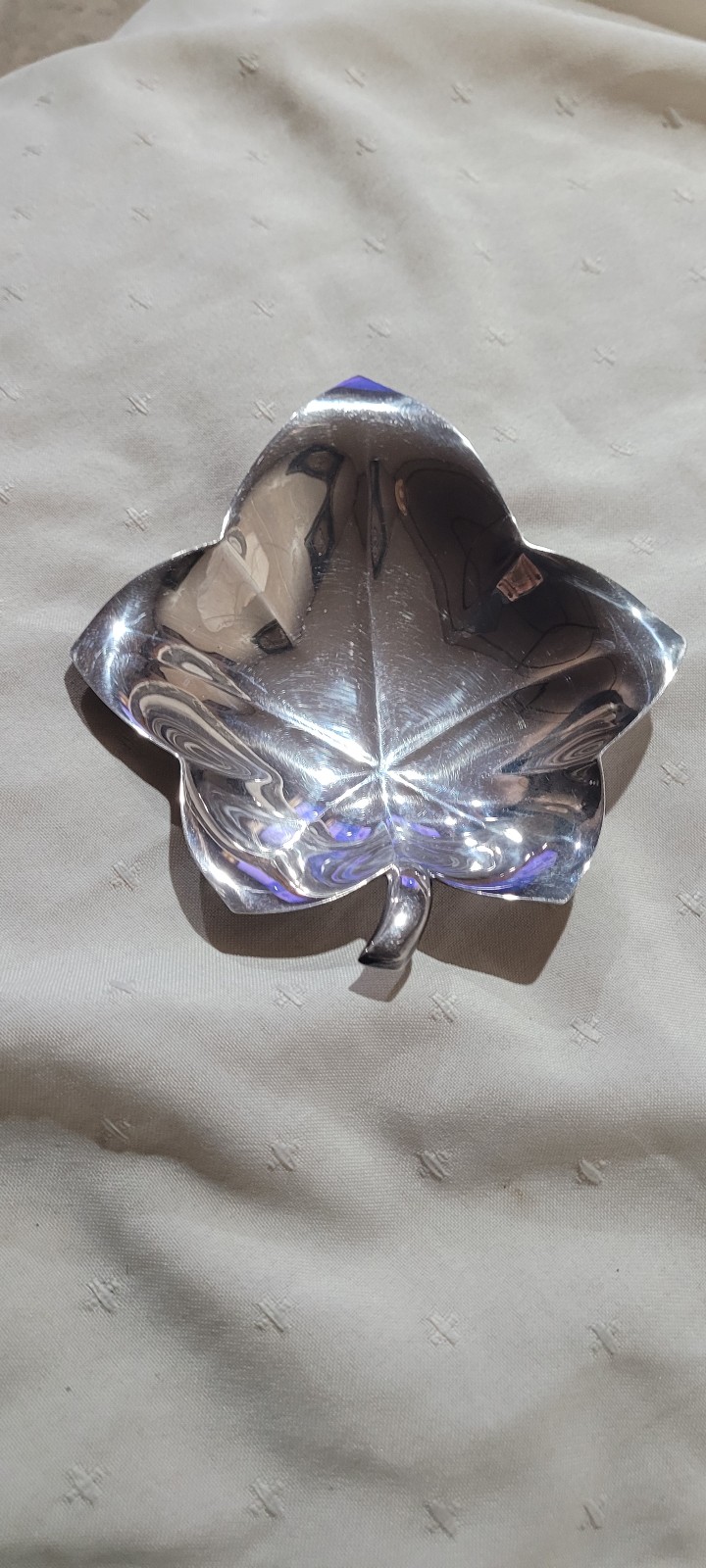 Tiffany Silver Leaf Dish