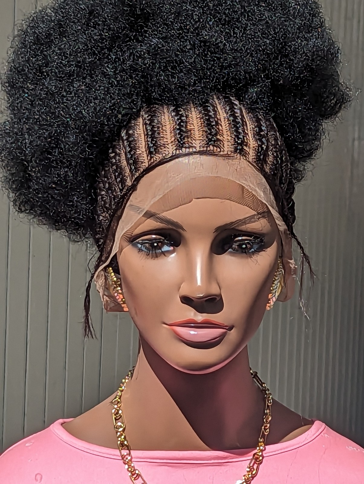 Full lace conrow wig