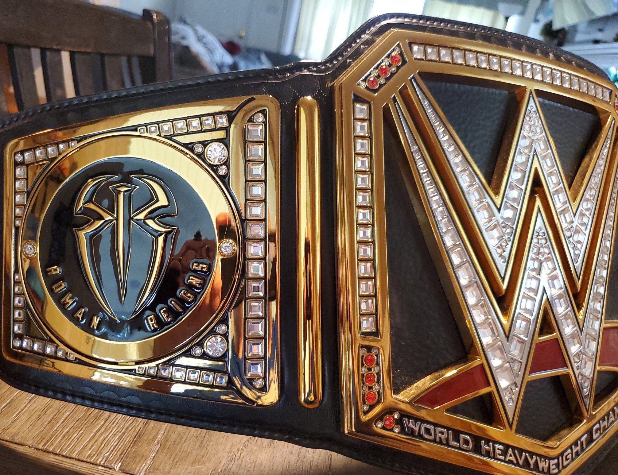 WWE REPLICA BELT WITH ROMAN V2 SIDE PLATES