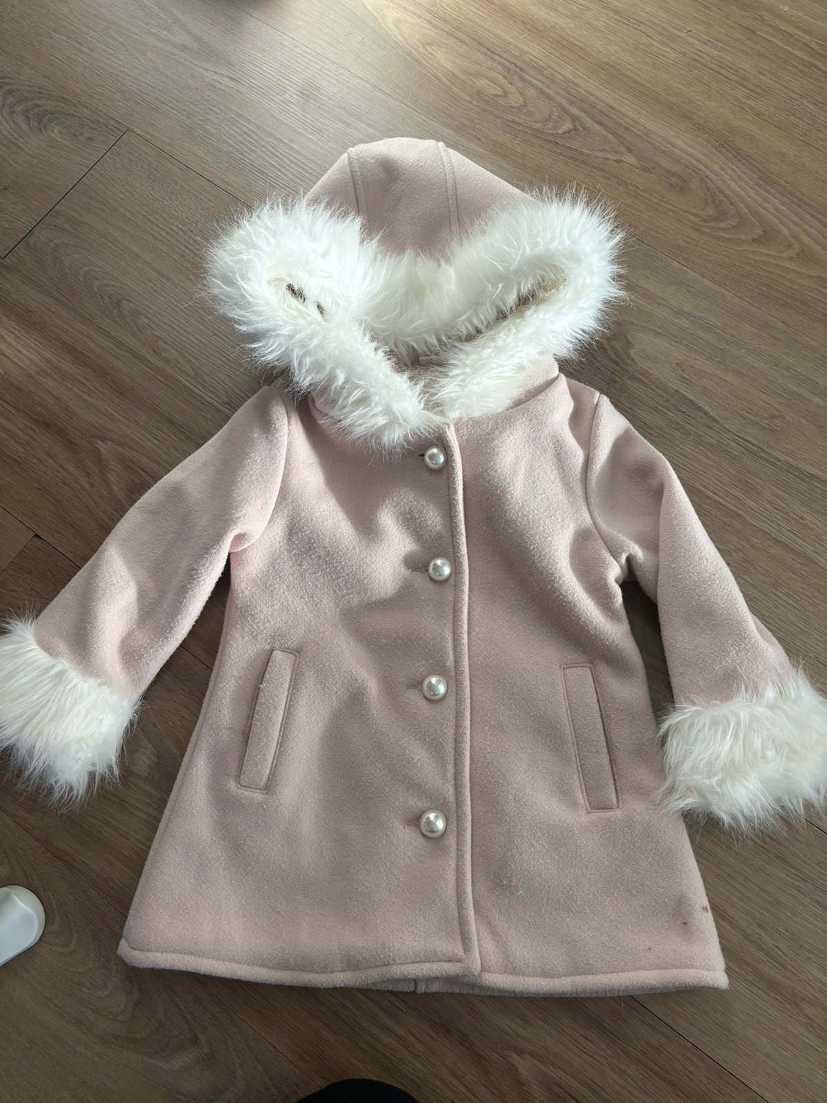 Girls Peacoat with fur