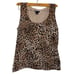 Carole Little Silk Leopard Print Top
