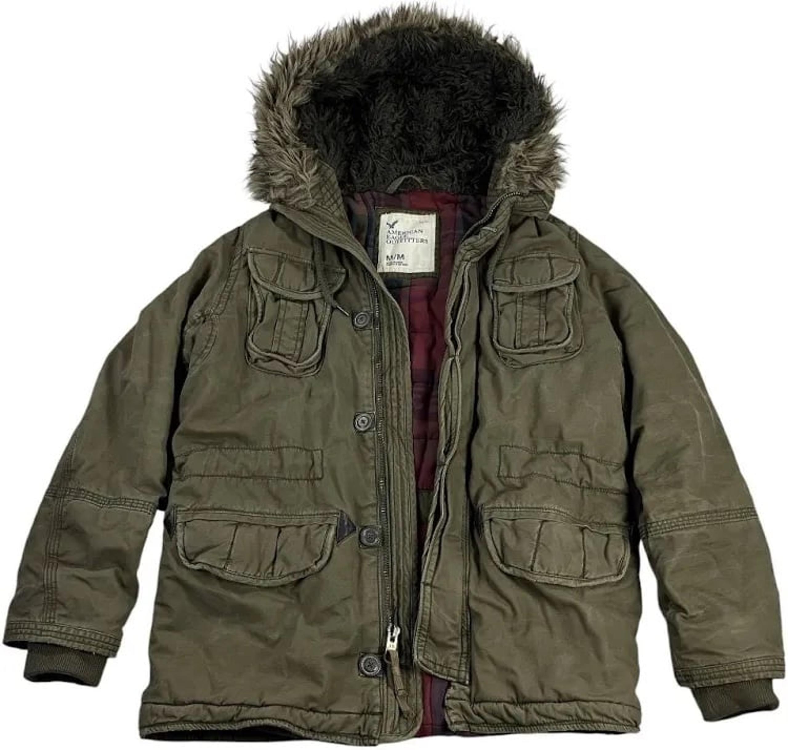 Mens American Eagle Heavy Parka Jacket