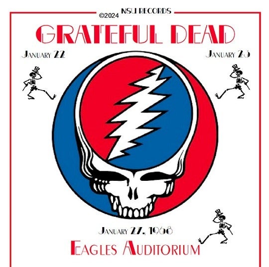 Grateful Dead live in Seattle WA Eagles Auditorium 1968 Jan 22, 23, 27 LTD 2CD