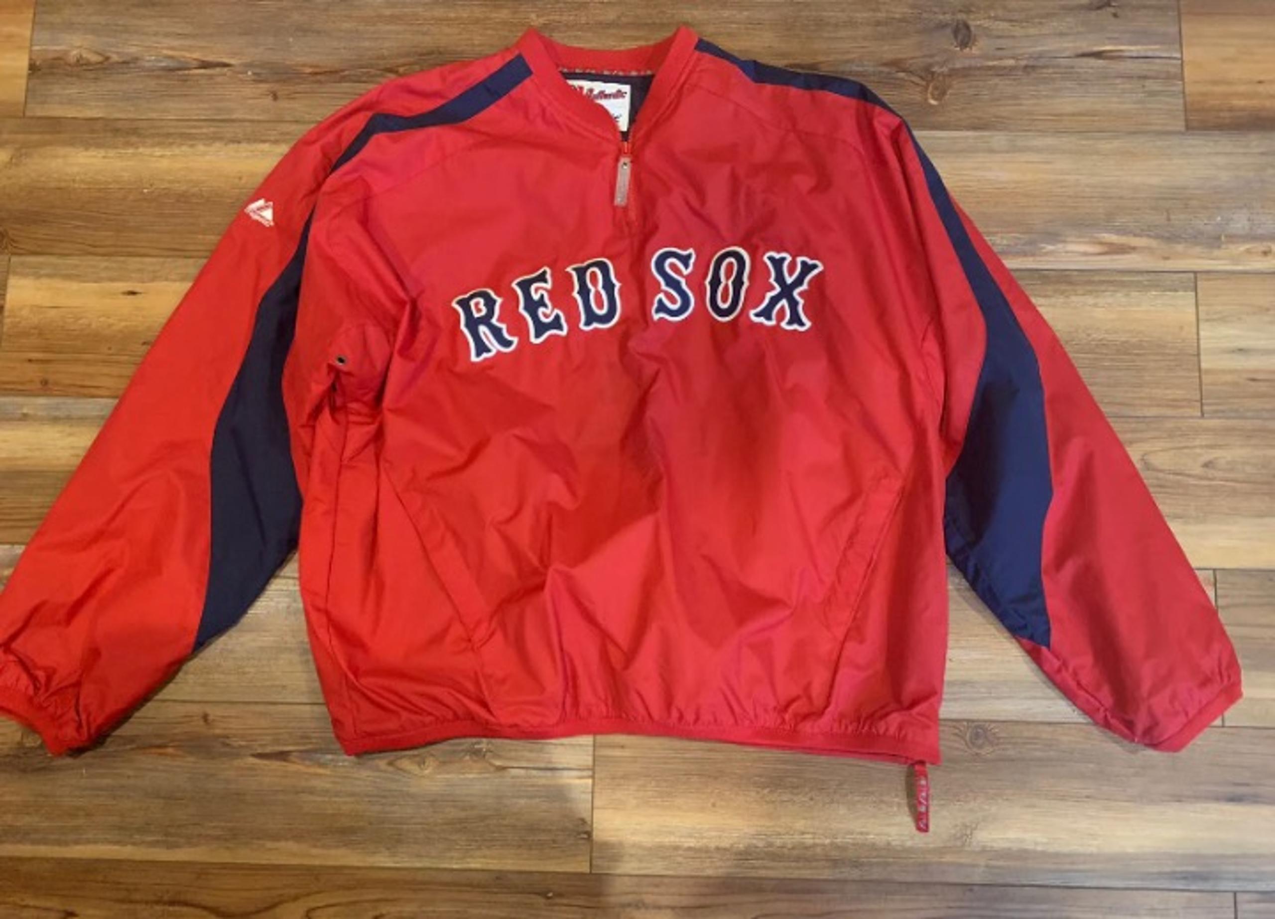 Majestic Authentic Collection Boston Red Sox 1/4 Zip Pullover Jacket Mens XL MLB