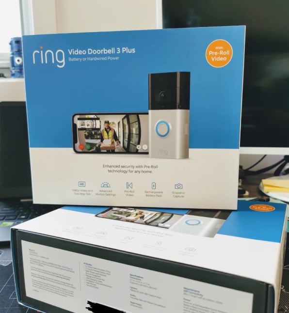 RING DOORBELL 3 WIFI CAMERA 1080P BATTERY CHARGE