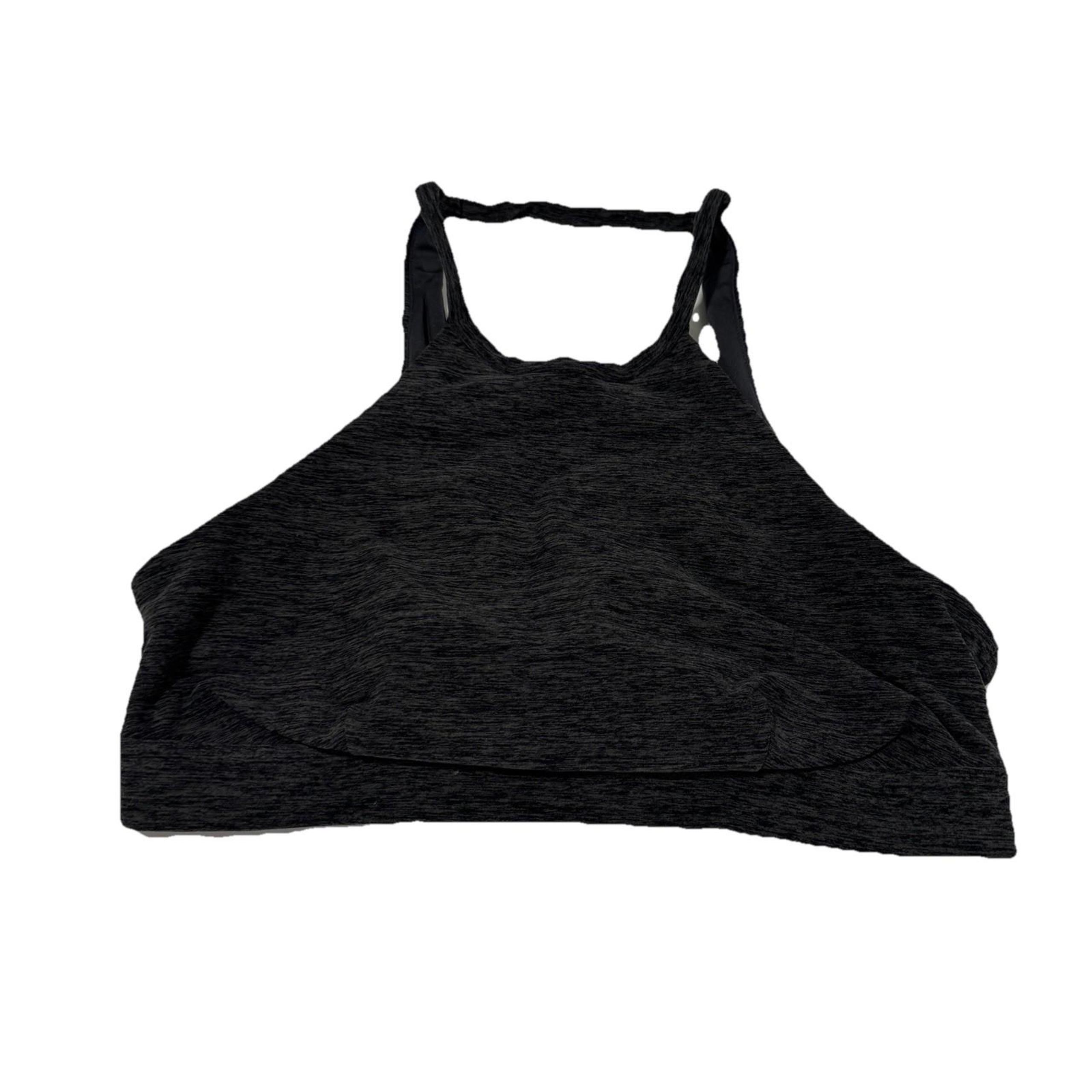 Womens Alo Yoga Gray Sports Bra Crop Top Size Large L Yoga Workout Exercise