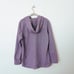 The North Face Size Large Purple Knit Stitch Fleece Hoodie Snap Button Mock Neck